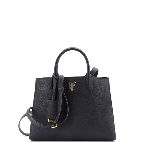 Burberry Frances Tote Leather Mini #184950B10B - Picture 1 of 7